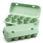 Zelená krabička na vajcia (10 vajec, 45–70 g)